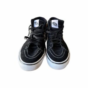 Vans Black and White High-Top Sneakers